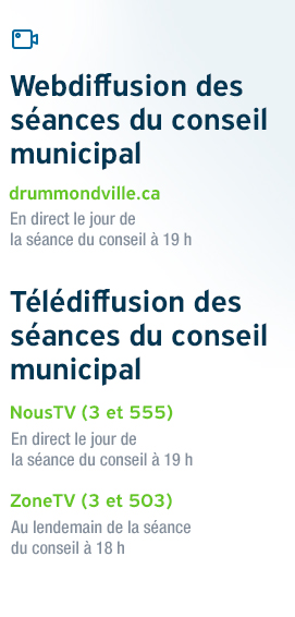 Télédiffusion et webdiffusion des séances du conseil municipal