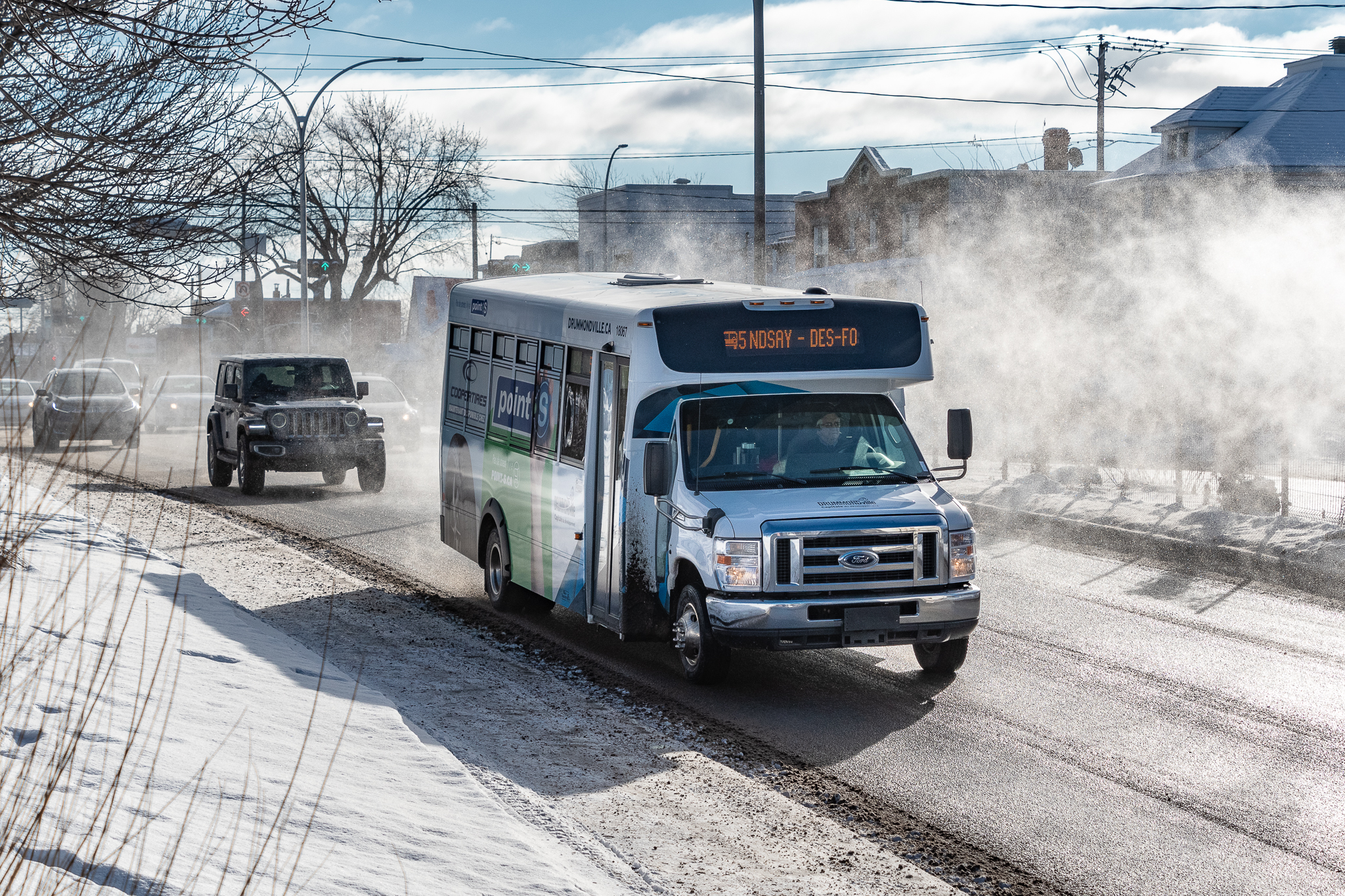 Autobus hiver Ville de Drummondville